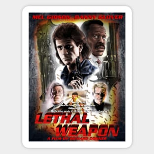Lethal Weapon Movie Poster Sticker